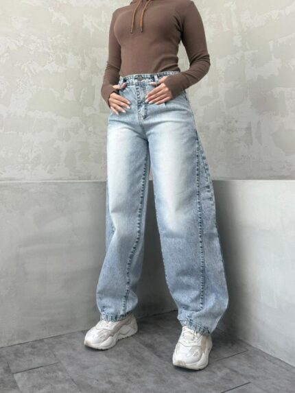 شلوار مام بگ یخی کد محصول : ۴۱۲۸