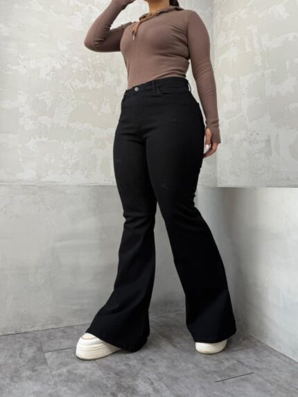 شلوار بوتکات مشکی کد محصول : ۴۱۳۳