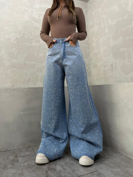 سوپر بگ سوارسکی آبی وسط کد 4176